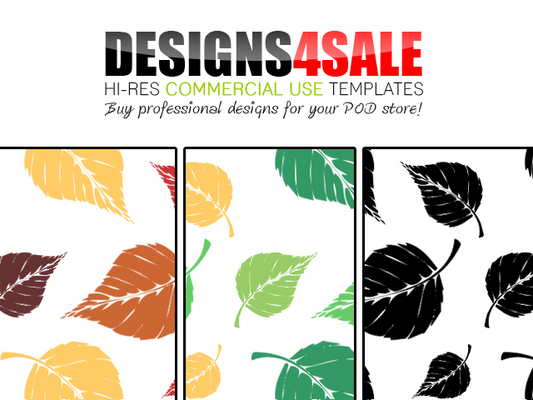 Product picture Falling Spring/Autumn/Black Leafs Patterns For Sale