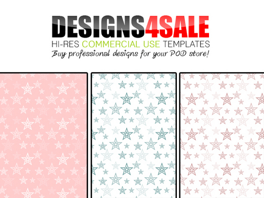 Product picture Double Stars Pastels + Bonus White Patterns For Sale