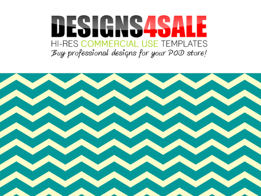 Product picture Thick Chevron Teal Pattern For Sale