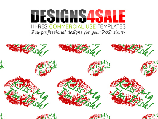 Product picture Kiss Me Im Irish Pattern For Sale