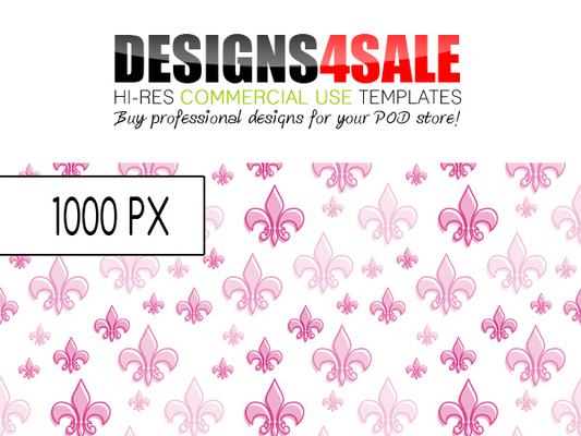 Product picture Fleur De Lis Pattern Pink