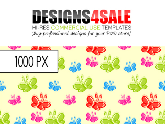 Product picture Little Butterflies Vibrant Pattern For Sale