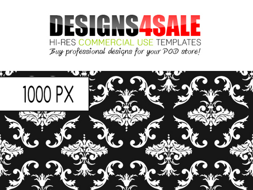 Product picture White Damask Pattern For Sale