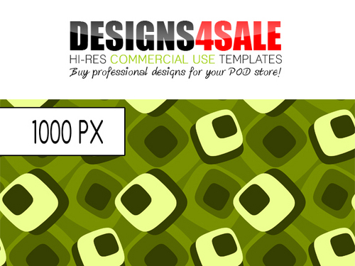 Product picture Fun Retro Pattern In Green