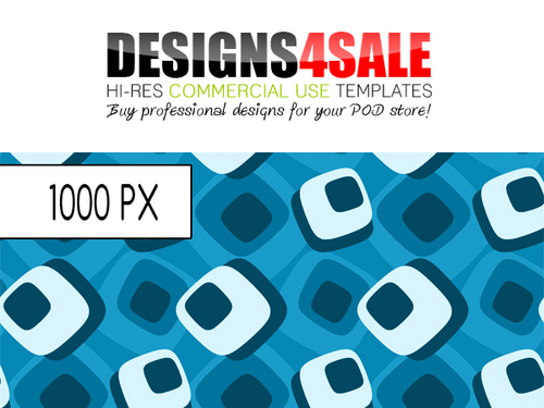 Product picture Fun Retro Pattern In Blue