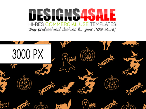 Product picture Happy Halloween Pattern For Sale
